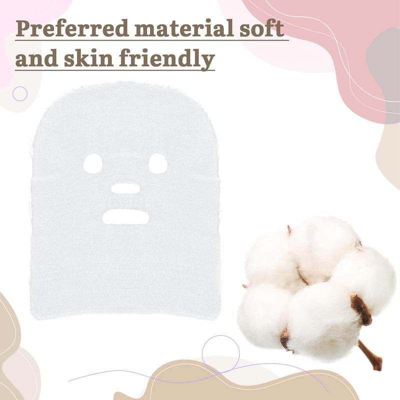 picidae 100 Sheets Pre-cut Gauze Facial Cotton Beauty Gauze Skin Care Face, Soft High Frequency Gauze Face Pads for Women Girls Skin Face Care Spas Beauty Salons - Image 3